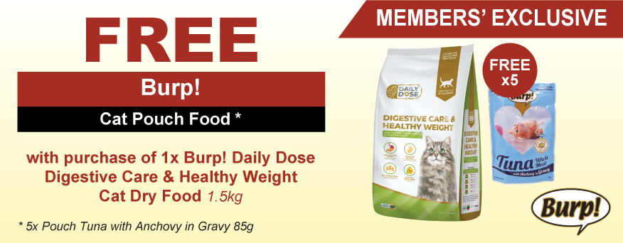 Burp! Cat Dry Food Promo